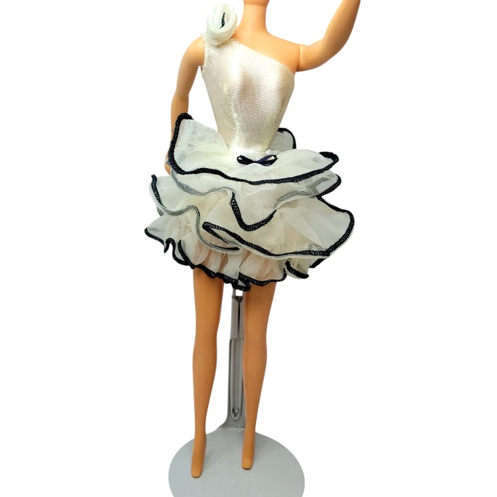 1990 Vintage One Shoulder Dinner Date Fashion Barbie Dress #4940 (Dress Only)